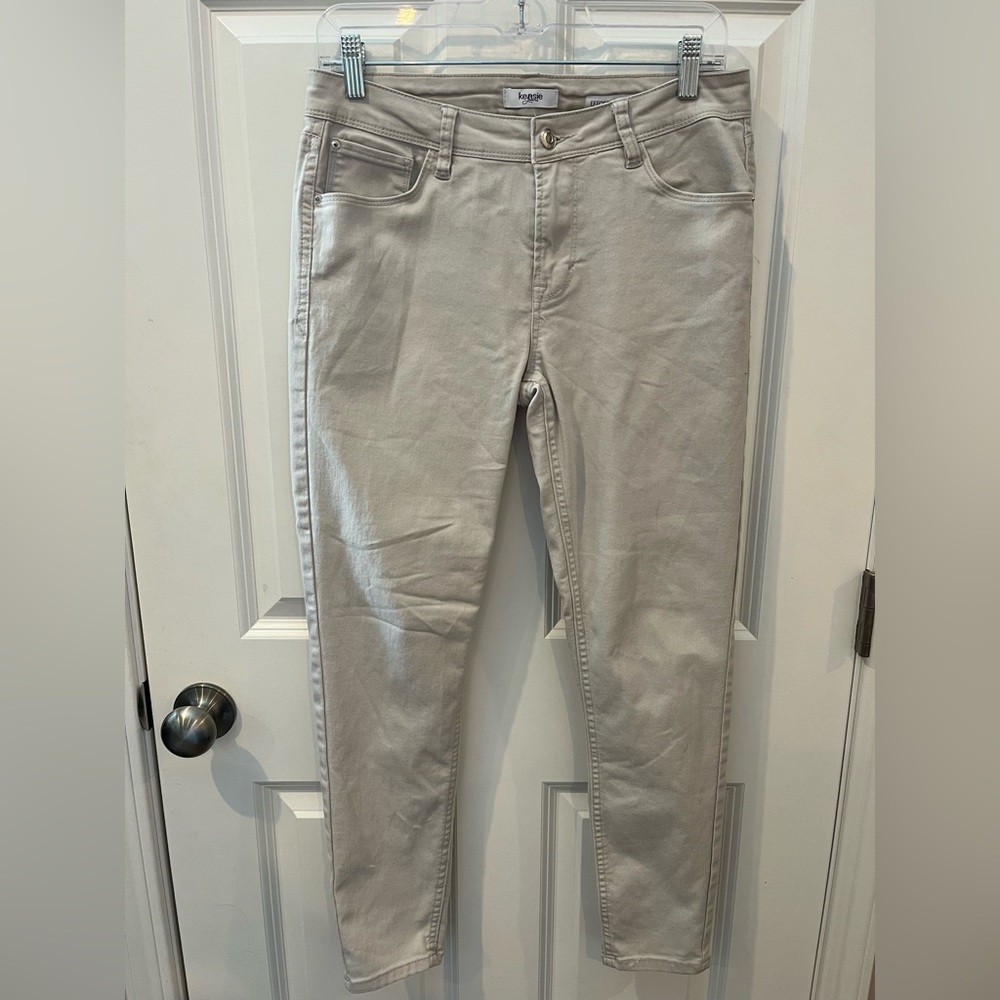 Kenzie Jeans Mid Rise Effortless Ankle Tan Jeans Size 8